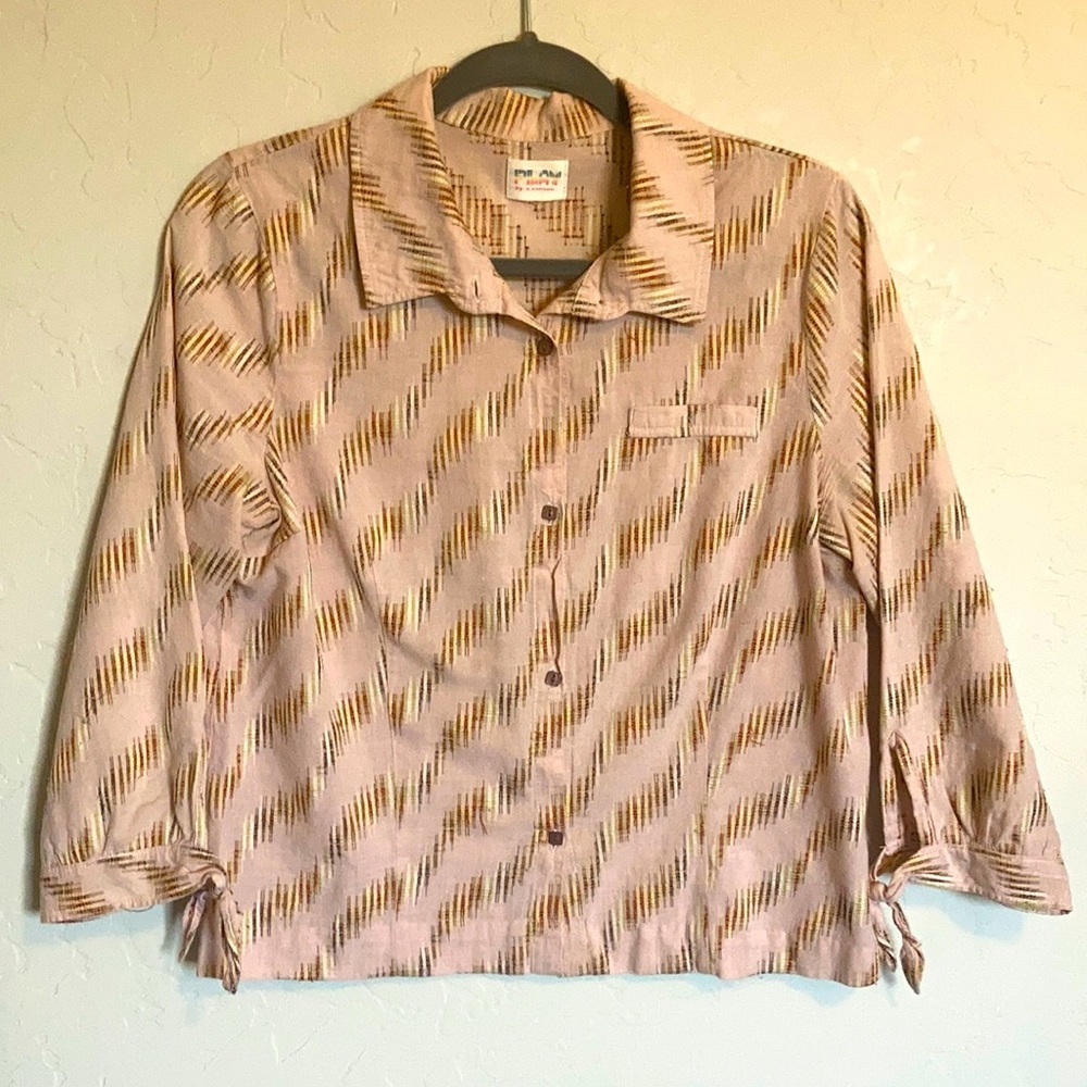 Baby pink retro blouse